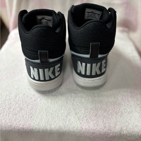 Nike Court Borough Mid Premium Black/Blue Sneakers Women’s 12 / Men’s 10.5 - Picture 4 of 7